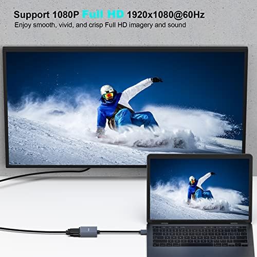 USB to VGA Adapter, BENFEI 1080P USB 3.0 to VGA Full HD Converter[Aluminium Shell]