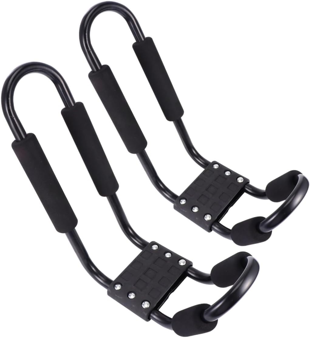 Detachable Kayak Roof Rack for SUV and Truck, Heavy Duty Canoe and Surfboard Car Roof Frame, 2pcs Luggage Carrier for Outdoor Water Sports Storage