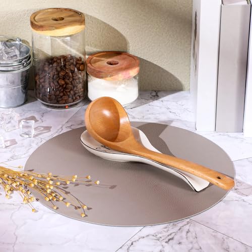 Image of Patelai Ceramic Spoon Rest Spoon Holder Stovetop for Kitchen Stove Coffee Bar Accessories Christmas Gift(White, Black,Text Style)