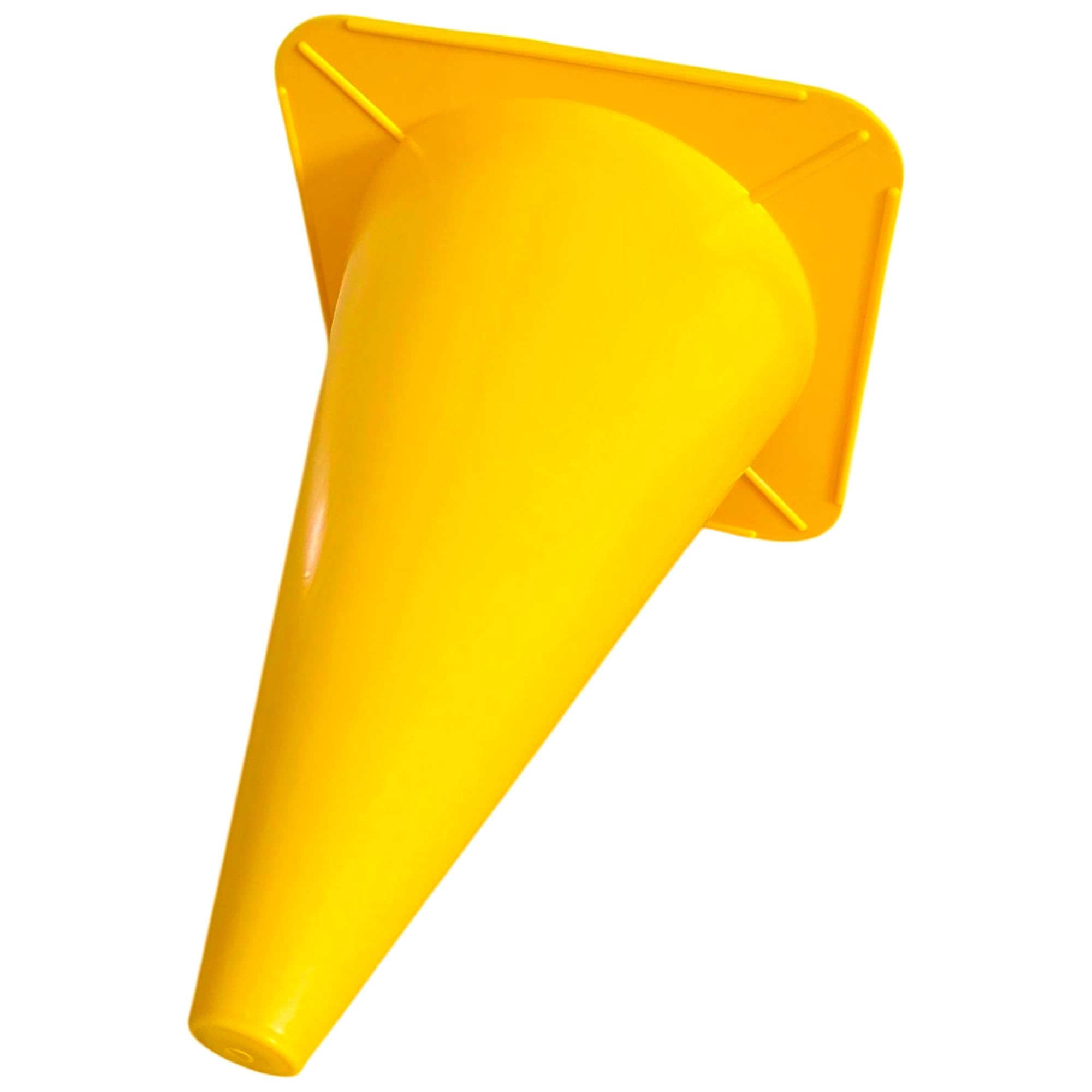 Cono Per Allenamento Calcio E Agility - 24 Cm, Plastica Flessibile Gialla, Per Sport E Cani