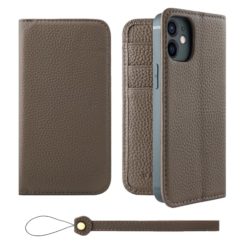 HANATORA iPhone12mini P[X 蒠^ {v X}zP[X X}z X^h Xgbv t VNJ[tU[ Mtg xgȂ }OlbgȂ g[v H0XA-12mini-Taupe Mtg aMtg  ޏ 