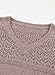 SHEWIN Sweaters for Women Casual Long Sleeve V Neck Lightweight Crochet Sweater Hollow Out Cable Knit Pullover Womens Tops Spring Fashion 2025 B Apricot Pink X-Large