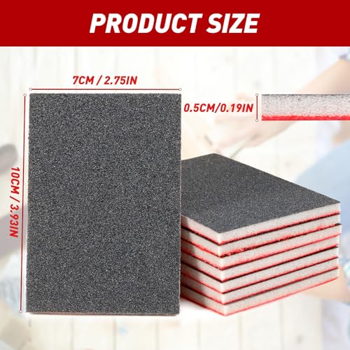 24 Pcs Sanding Sponge 80-3000 Grit