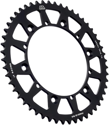 JT Sprockets JTA853.52BLK - Piñón trasero de aluminio anodizado 7075 T6, color negro