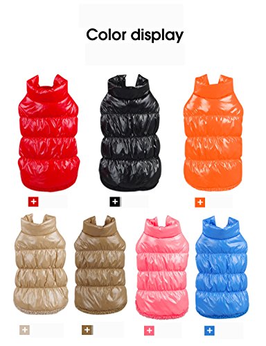 RC GearPro Fleece Lined Warm Dog Jacket Cozy Waterproof Windproof Puppy Vest Winter Coat Dog Apparel for Small Medium Large Dogs (L, Pink) - Thumbnail 5