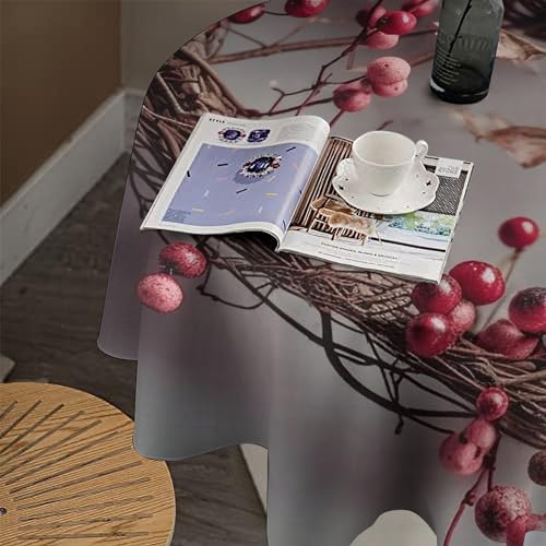 Nappe de table ronde idéale pour fête et terrasse extérieure - 8
