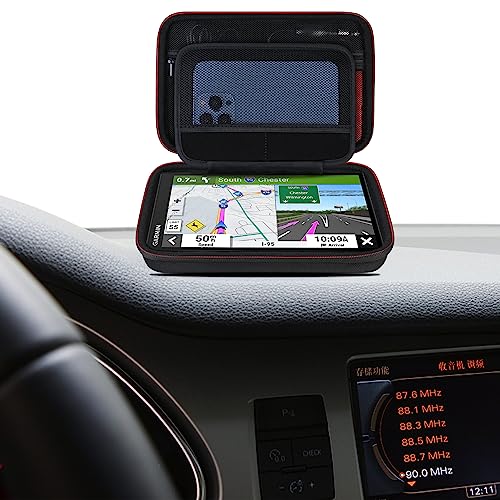 Elonbo GPS Carrying Case for 6-7 Inch Garmin DriveSmart 76/66/65/61, DriveCam 76, Garmin RV 780/795/dezl OTR700/OTR610 Garmin Catalyst GPS Navigator System, Pocket Fits Car Charger USB Cable,Black by Elonbo - Used condition - Image 7