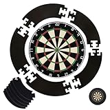 Dart Catchring Surround, 5 Teiliger Dartscheiben Einfassung, Dartscheibe Schutzring, Einfache Montage für Zuhause & Outdoor, Verhindern WandschäDen mit Der Dartscheibe Surround Ring