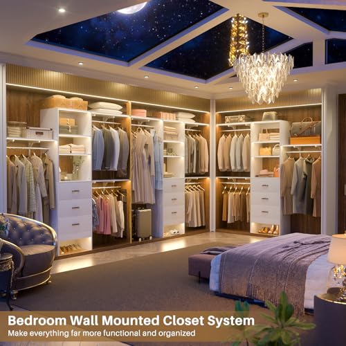 Cyclysio CS-YCJ3H Closet System, 8Ft Closet Organizer System thumb #1
