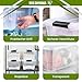 Iris Ohyama, Kunststoff-Aufbewahrungsbox mit Deckel, 45L, 3er-Set, Transparent, 98% recycelter Kunststoff, Verschlussclips, Griff, Stapelbar, Fürs Schlafzimmer, Ankleidezimmer, Büro, BPA-frei, BSB-45