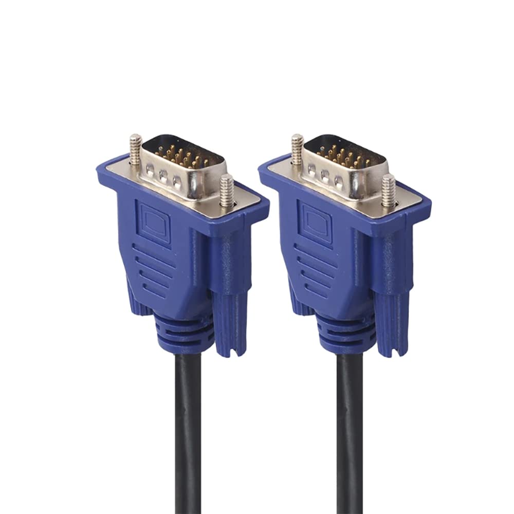 Retoo Kabel do monitora VGA, VGA na VGA 1,4 m, wtyczka do wtyczki, kabel przedłużający do monitora komputerowego, kompatybilny z HDTV, wyświetlaczami, projektorami, D-SUB obsługuje Full HD 1080P