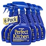 HOPE'S Perfect Kitchen Cleaner Spray - 32 Oz No-Residue All Purpose Cleaning Spray - Multisurface Degreaser for Counters, Stoves, Microwaves, and More - Pet and Home Safe - Pack of 6