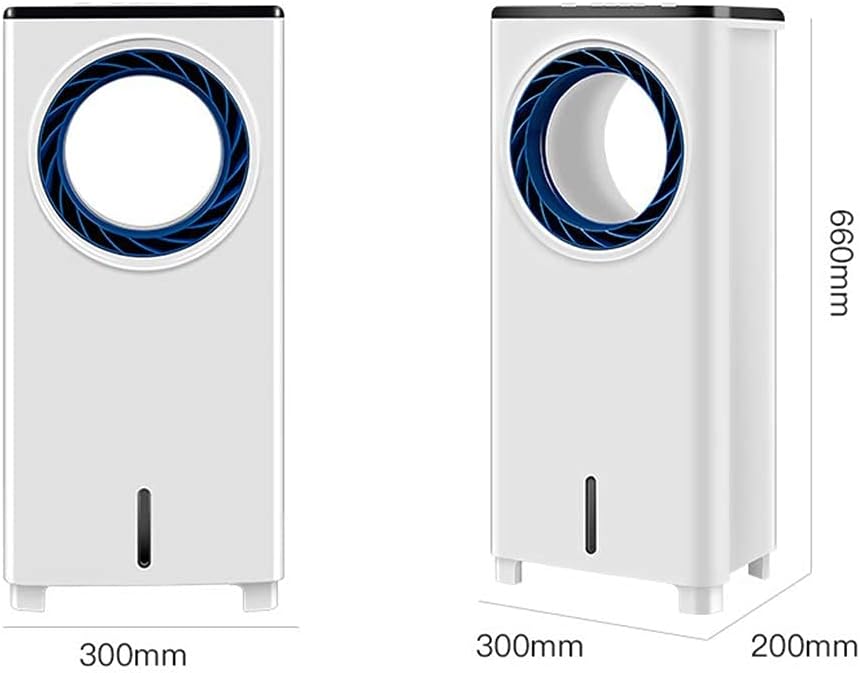 Evaporative Coolers Portable Air Conditioning Unit Conditioner Super 3 Fan Speed Quiet Whit Remote Control Humidifier Misting Fan for Home Office Bedroom