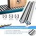 10 Pcs Warehouses Replacement Conveyor Roller - 25 32 38 50 60 mm Diameter, Durable Stainless Steel Gravity Roller for All Types Of Moving Projects, as Feed Rollers to Metal Cutting Saw(Dia 1inch/25MM