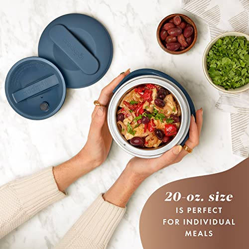 Crock-Pot 20-Ounce Electric Lunch Box, Portable Food Warmer, Faded Blue, Perfect for Travel, Car, On-the-Go, Keeps Food Warm, Spill-Free, Dishwasher-Safe, Ideal Gift for Men and Women image 3