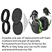 3M PELTOR X1 Ear Muffs Replacement Cushions and Liners Designed Only for PELTOR X1 Series Over-the-Head Ear Muffs X1A or Hard Hat Attachment X1P3E, Noise Protection, 1 Pair/Pack , Black