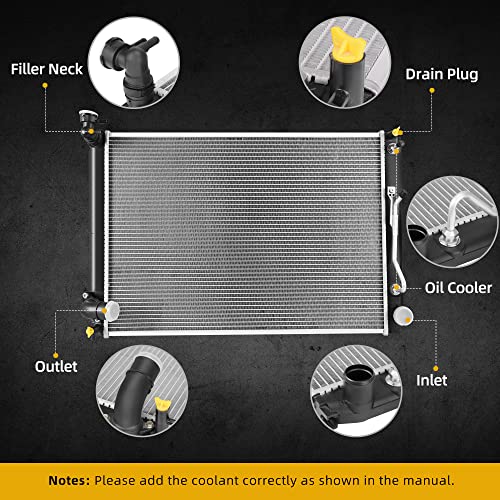 Image of DWVO Radiator Compatible with 2007-2010 Sienna CE LE XLE Limited 3.5L V6 DWRD1084
