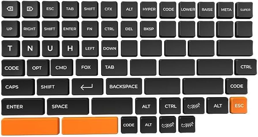 Amazon.com: Generic Chocfox-Fans Keycaps Low Profile PBT Keycaps