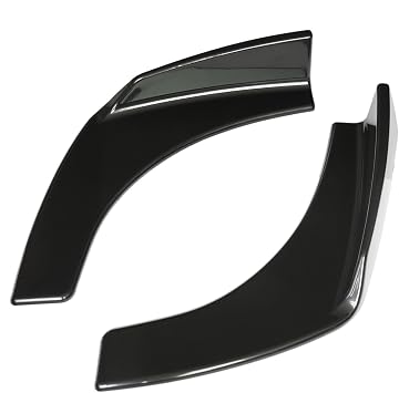 Toyota Yaris Cloth 10 Series GR Yaris Front Bumper Lip Spoiler 2 Piece Adjustable Cover Trim Upgrade Scratch Resistant Protector Lightweight Aero DIY Accessory Custom Exterior Parts Black