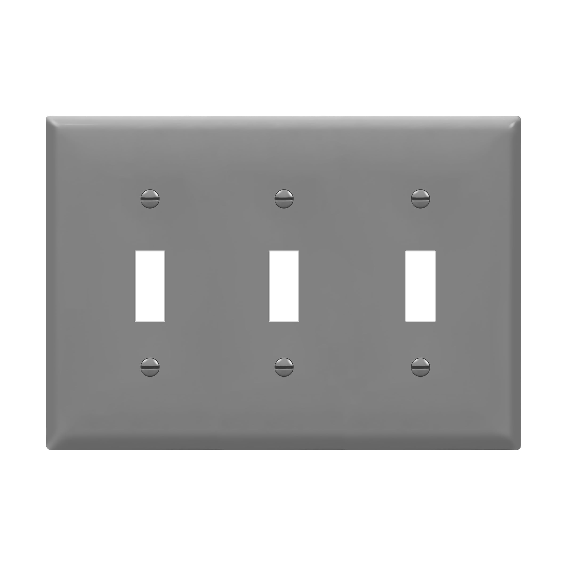 ENERLITES Triple Switch Wall Plate - Durable & Gloss White -14
