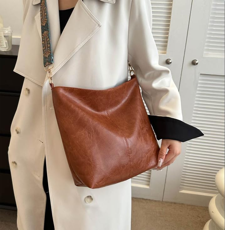 Bolsa Transversal Feminina Retrô Alça Larga, Bolsa Tiracolo de Ombro Moda Casual, Bolsas Femininas Média Pequena Versátil Bolsa Transversal Feminina Retrô Alça Larga, Bolsa Tiracolo de Ombro Moda Casual, Bolsas Femininas Média Pequena Versátil