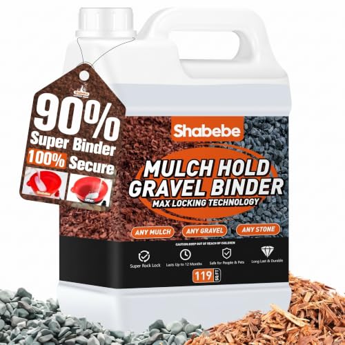 Shabebe Mulch Hold, Gravel Binder 119OZ Lasts Up...