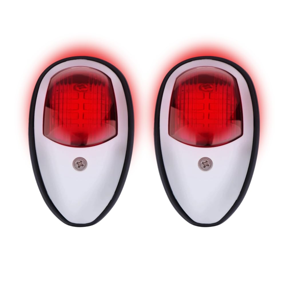 MiOYOOW Boat Navigation Light, 2PCS IP66 Waterproof LED Kayak Lights 112.5° Wide Angle Marine Bow Lighting for Kayaking Boats Yacht Canoe