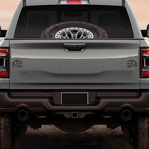 Image of A Pair Redeye Dinosaur Metal Emblem for Dodge RAM TRX 1500 2500 3500 Charger Challenger (Blue Eyes)