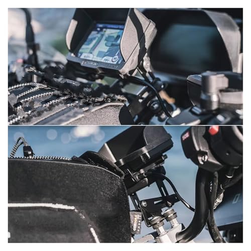 Support téléphone moto réglable et plaque de navigation GPS - 5