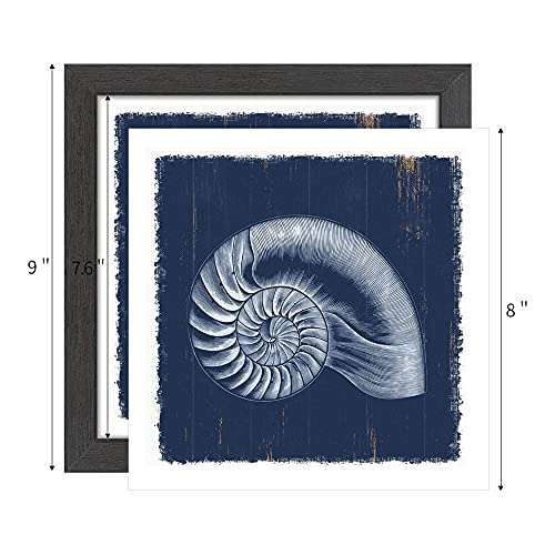 Sunflax Sea Life Picture Framed Artwork: Ocean Theme Collection Marine Life Art Set Of 9 Gallery Art Prints Wall Decor For Bedroom (Multi-Style) #TOP6