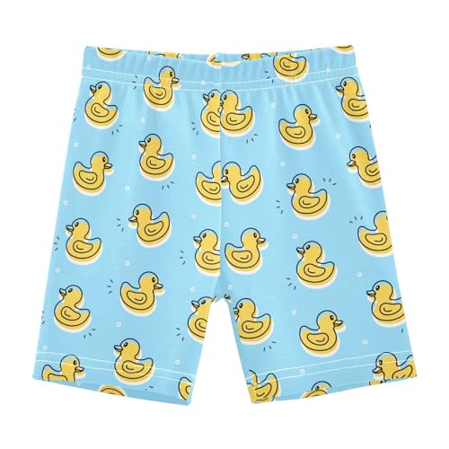 JHKKU Girls Cute Duck Shorts Cotton Cartwheel Bike Kids Biker Under Dress Dance Short Girl Clothes 10Y