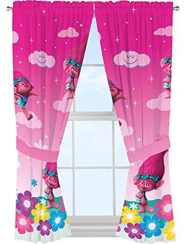Franco Kids Window Curtain Panels Drapes Set 82 in x 63 in Trolls