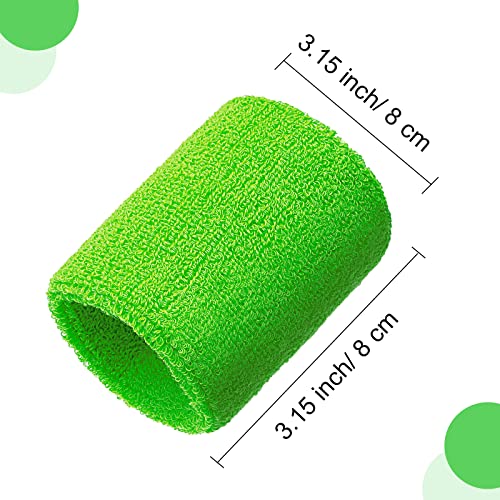Image of Willbond Wrist Sweatbands, Sports Sweatbands for Competition, Sweat Absorbent, for Basketball, Tennis, Football, Running and Work (Pack of 6)