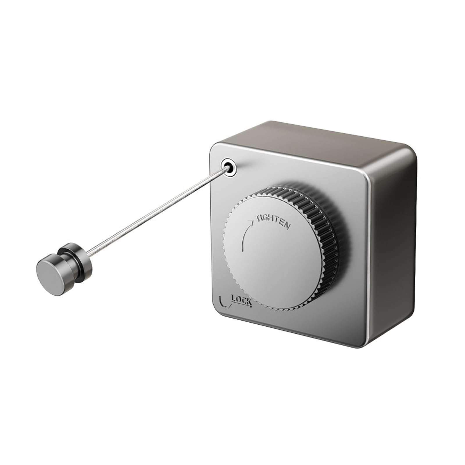 Corde à linge rétractable intérieur extérieur en acier inoxydable étendoir mural de 4,8 m