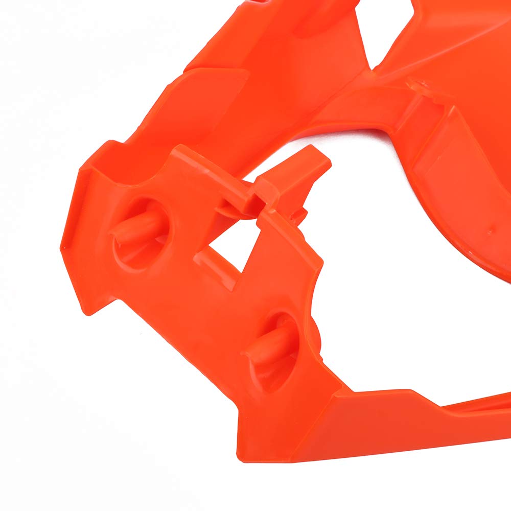 Mascherina per Faro Moto, Paralume Antivento e Antipolvere, Arancione, per EXC EXCF, XC, XCF, XCW, SX SXF, 125-530 cc