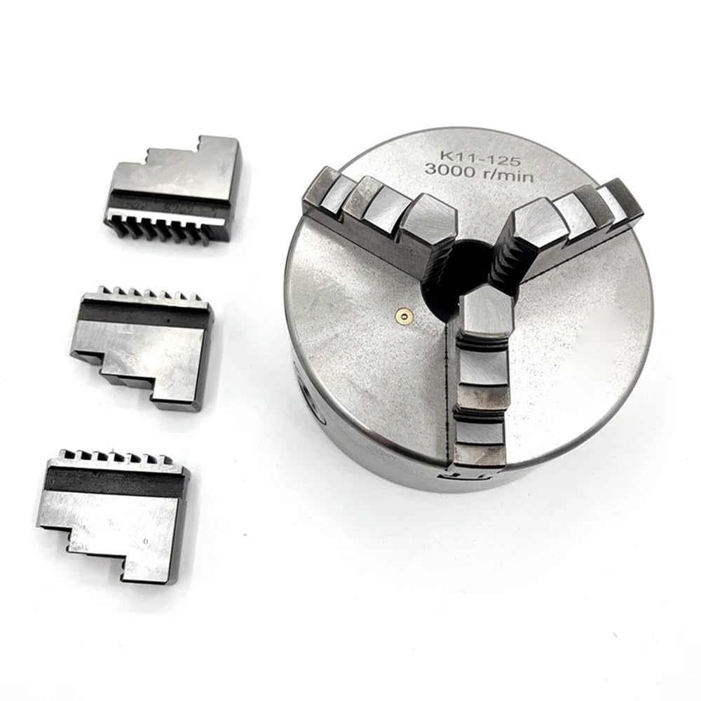 K11 125 mm 3 szczęki uchwyt tokarski, ręczny, samocentrujący, metalowy, K11-125, uchwyt tokarski ze szczękami, akcesoria do obrabiarek
