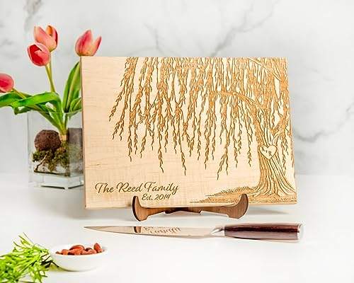 Tabla de Cortar Personalizada - Willow Tree | Aniversario 9 Años o Boda miniatura 2