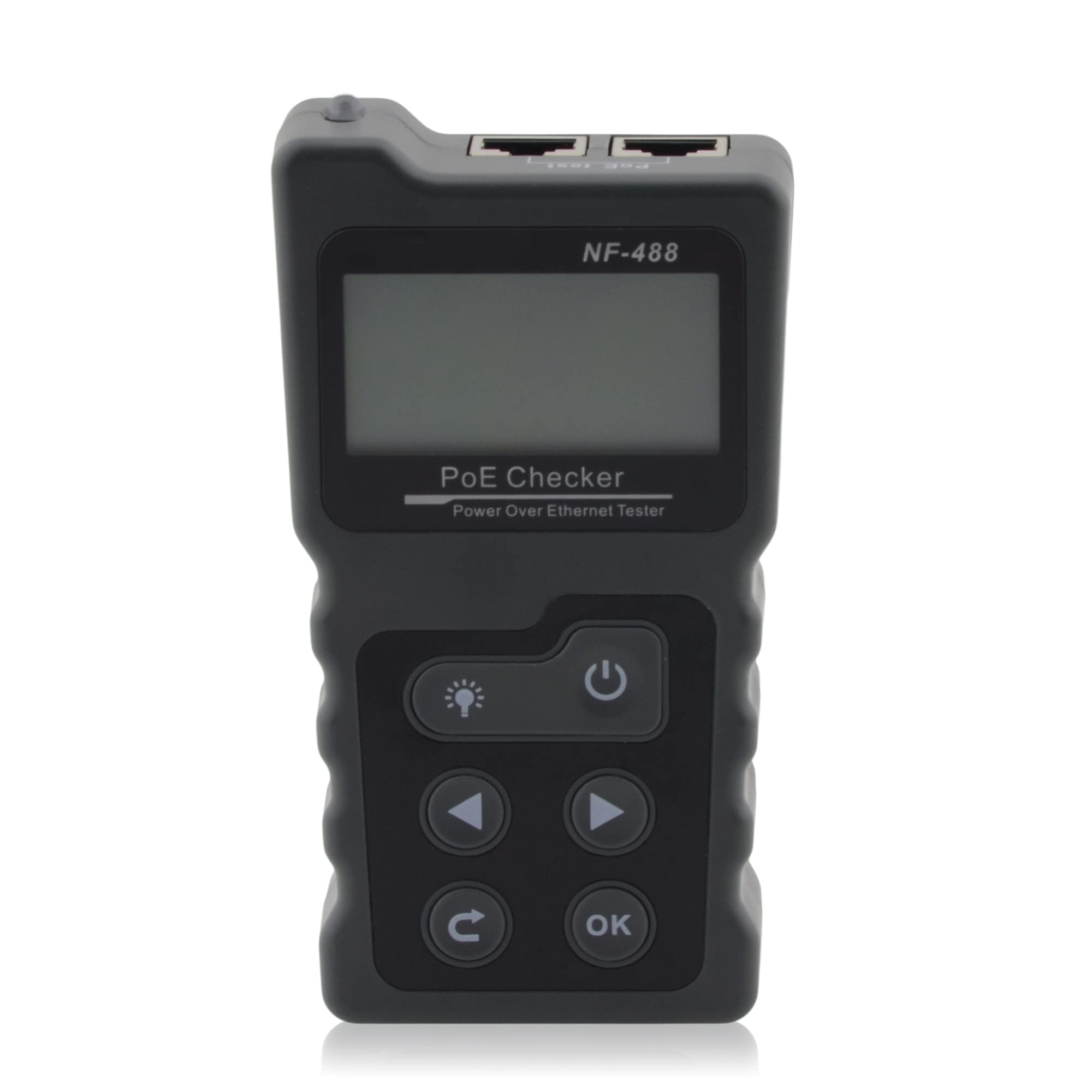 Netzwerktester Power of Eternet PoE Tester, Inline-PoE-Spannungs- und Stromtester mit Kabeltester Verkabelung Prüfer RJ45 Patchkabel