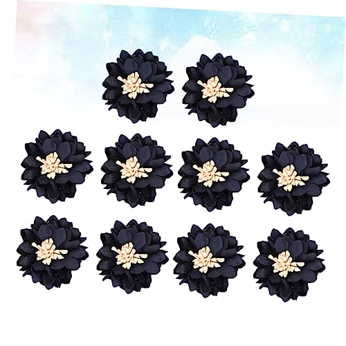 20 piezas de decoraciones de flores de crisantemo secas azules miniatura 6