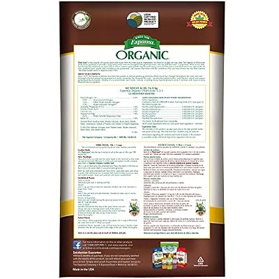Espoma Organic Plant-Tone 5-3-3 Natural & Organic All Purpose Plant Food; 36 lb. Bag; The Original Organic Fertilizer for All Flowers, Vegetables, Trees, and Shrubs