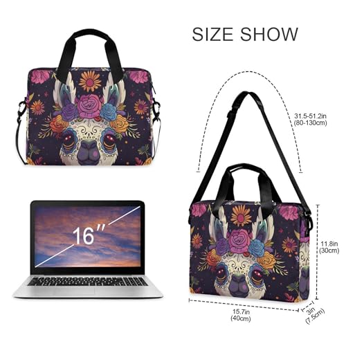 Funda para Portátil ALAZA Day Of The Dead Llama 13-15.6" miniatura 4