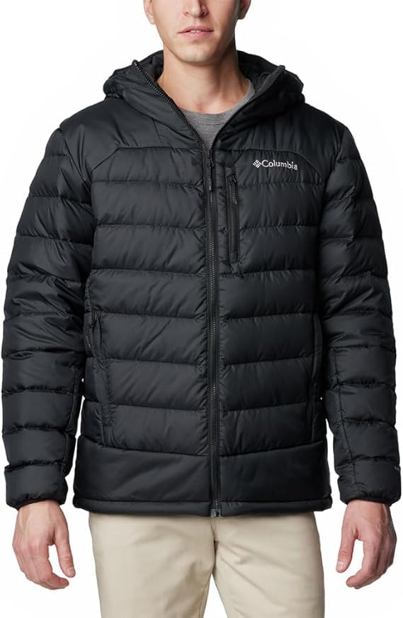 Columbia Autumn Park 2-Chaqueta con Capucha Acolchada, Dark Mountain/Collegiate Navy, L para Hombre