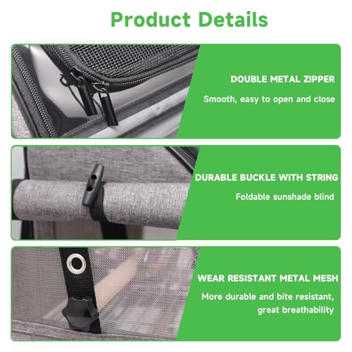 image for Autokcan Bird Carrier Bag with Perch, Bird Travel Carrier Backpack wit