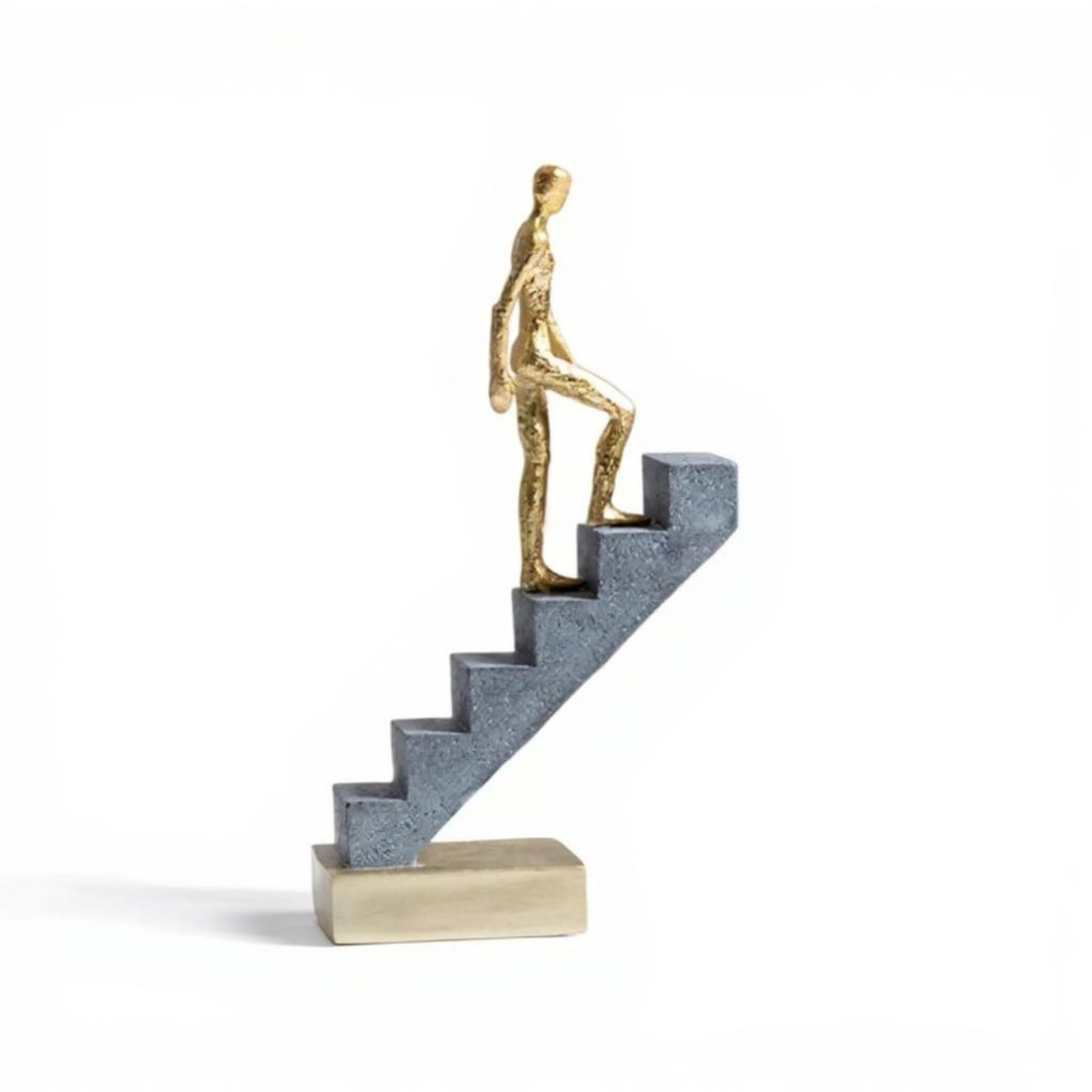 LOVIVER Abstrakte Kunst Harz Treppe Denker Skulptur Modernes Denken Menschen Figur Statue für Tischdekoration, S