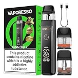 Vaporesso Xros Pro 2 Vape Pod Kit 30W, Built in 2000mAh Mega Battery, Compatible with XROS Pods, Fast Charge, 2ML, No Nicotine (Glittering Black)