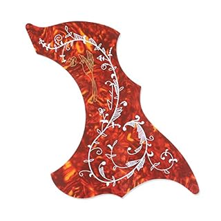 Missmore Lot de 7 pickguard autocollants en forme de colibri et d’eau pour guitare acoustique - Les Beatles, Paul McCartney, John Lennon, RIngo Starr, George Harrison Missmore Lot de 7 pickguard autocollants en forme de colibri et d'eau pour guitare acoustique – Image 4