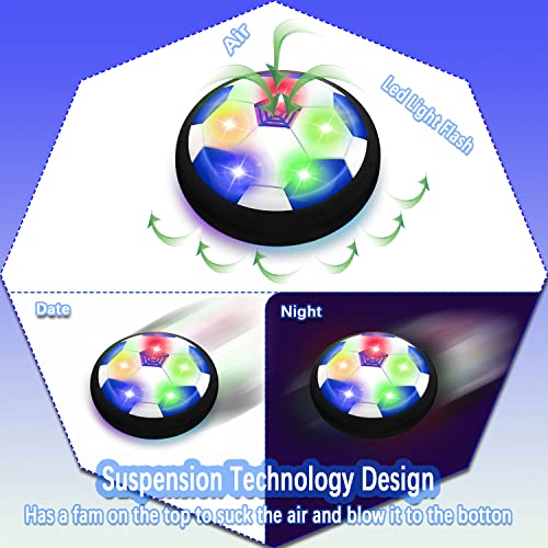 JRD&BS WINL Hover Football Toy FÜR Kinder, Fussball Spiele Fußball Spielzeug Geburtstagsgeschenk für Mädchen 4-8 Jahre alt,Das Beste Spielzeug FÜR 3-9 Jahre Alten Jungen (Blau Schwarz)