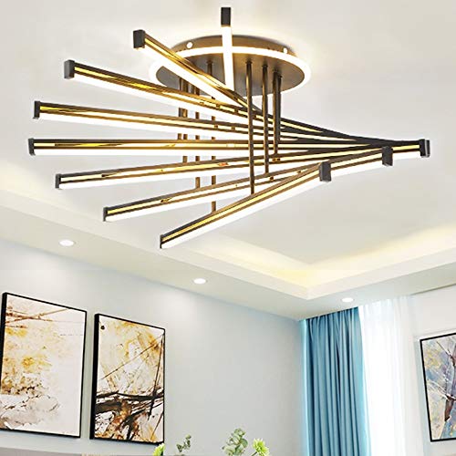 LED Deckenleuchte, Moderne Deckenleuchten In Unregelmäßiger, 110W 9900lm 6000K Weißes Licht, Geeignet für 15~25㎡ Wohnzimmer, Schlafzimmer, Kinderzimmer Deckenlampe, Φ80cm * H28cm Cover