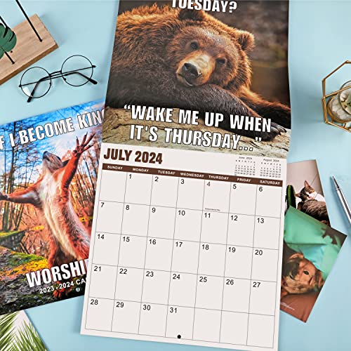 2024 Wall Calendar Animal Memes Wall Calendar 2024