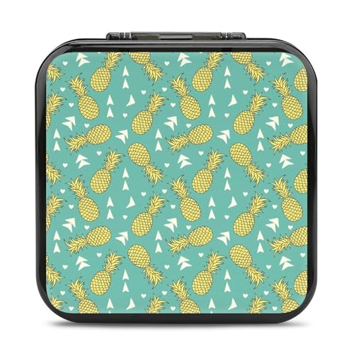 パイナップル Switch用ゲーム機用カセットケース スイッチ保護カバー 収納バッグ Switch対応ハードケーススイッチ 防塵 防汚 防水 耐衝撃 24枚収納ジョイコン全面保護 着脱簡単